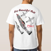 T-shirt Pfive1 P-51D "grande belle poupée " (Dos)