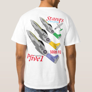 T-shirt Pfive1 Stangs d'Iwo Jima 506th FG