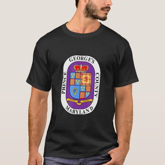 T-shirt Pg County Maryland Md Prince George's Comté (Devant)