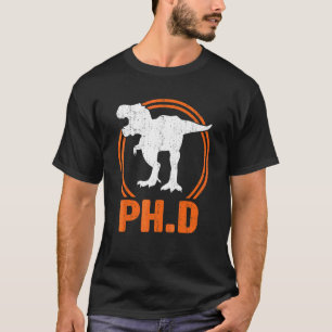 T-shirt Ph D Dinosaur Tyrannosaurus Rex Doctorat Diplôme 1