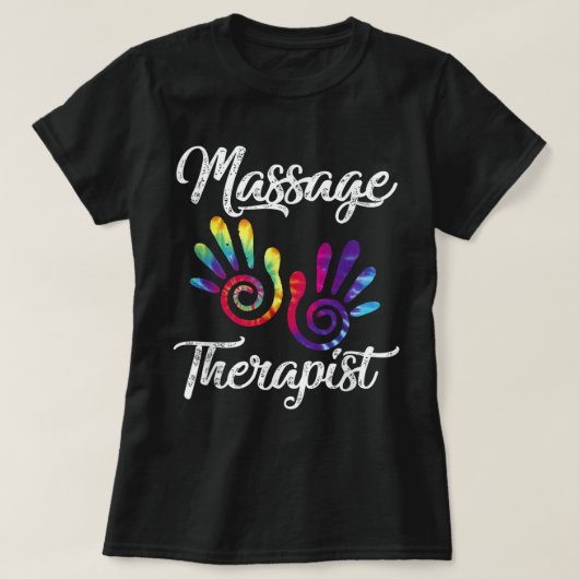 T-shirt Ph Funny Massage Thérapeute Costume à la main (Design devant)
