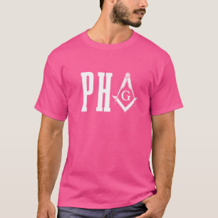 T-shirt Pha Prince Hall Mason Freemason Masonic Carré & C