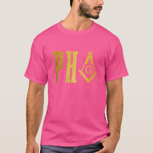 T-shirt Pha Prince Hall Mason Freemason Masonic Carré & C