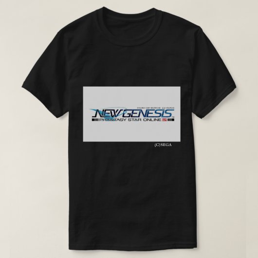 T-shirt Phantasy Star Online 2 : Nouveau logo Genesis (Design devant)
