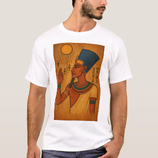 T-shirt Pharaon égyptien antique Akhenaten Sun Worship Art