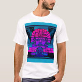 T-shirt Pharaon Synthwave (Devant)