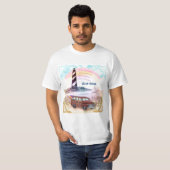 T-shirt Phare Arc-en-ciel Orageux (Devant entier)