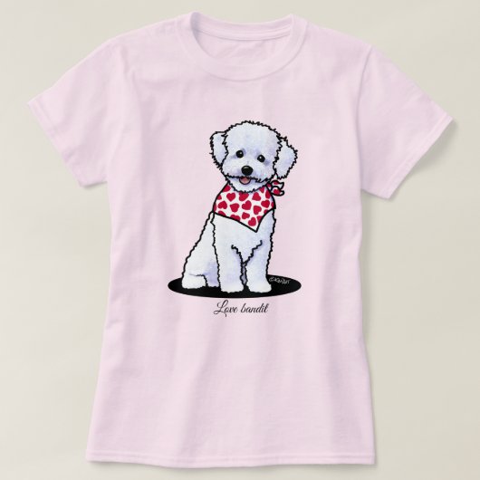 T-shirt phare Bichon Frise (Design devant)