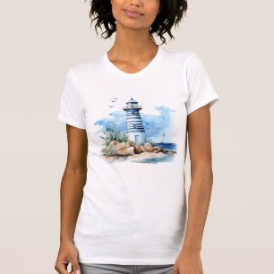 T-shirt Phare bleu Nautique