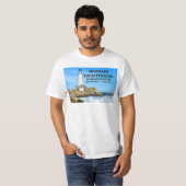 T-shirt Phare de Boston, Massachusetts (Devant entier)