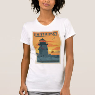 T-shirt Phare de Brant Point   Nantucket MA