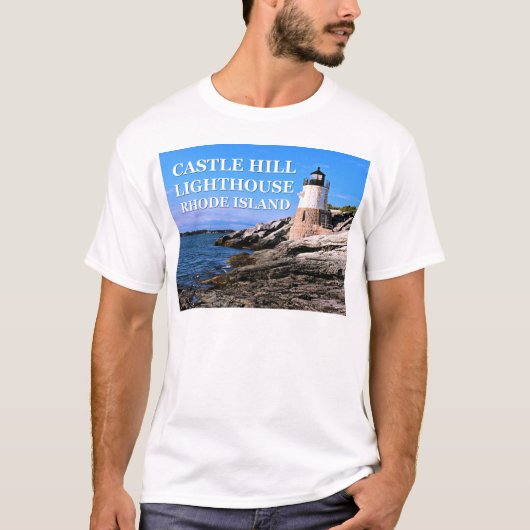 T-shirt Phare de Castle Hill, Rhode Island (Devant)