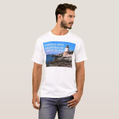 T-shirt Phare de Castle Hill, Rhode Island (Devant entier)