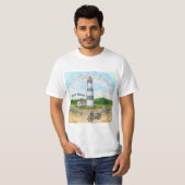 T-shirt Phare de choix de vélo (Devant entier)
