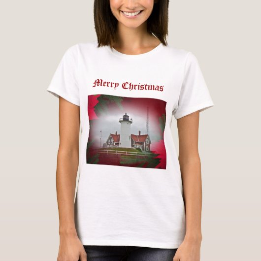 T-shirt Phare de Christmas Nobska Point (Devant)