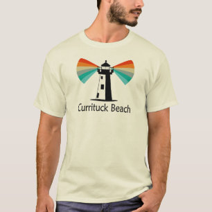 T-shirt Phare de Currituck Beach Arc-en-ciel