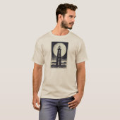 T-shirt Phare de Devils Island Wisconsin Moon (Devant entier)