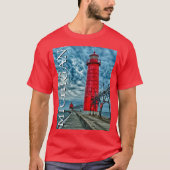 T-shirt Phare de Grand Haven | Michigan (Devant)