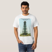 T-shirt Phare de la chaîne arrière de Tinicum, New Jersey (Devant entier)