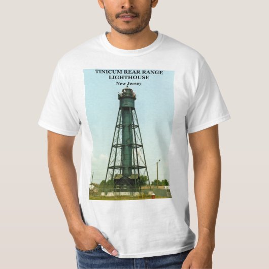 T-shirt Phare de la chaîne arrière de Tinicum, New Jersey (Devant)