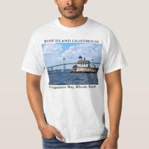 T-shirt Phare de l'île rose, Rhode Island