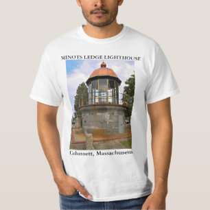 T-shirt Phare de Minots Ledge, Massachusetts Cohassett