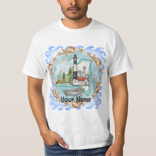 T-shirt Phare de New York Shells (Devant)