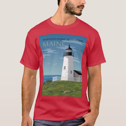 T-shirt Phare de Pemaquid Point (Devant)
