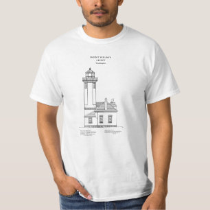T-shirt Phare de Point Wilson - Washington - SBD