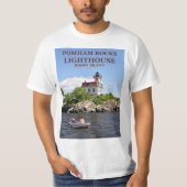T-shirt Phare de Pomham Rocks, Rhode Island T Shirt (Devant)