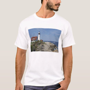 T-shirt Phare de Portland Head, Cape Elizabeth, Maine,
