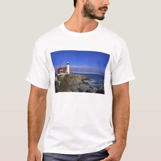 T-shirt Phare de Portland Head Maine (Devant)