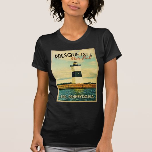 T-shirt Phare de Presque Isle (Devant)