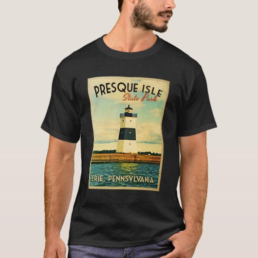 T-shirt Phare de Presque Isle (Devant)