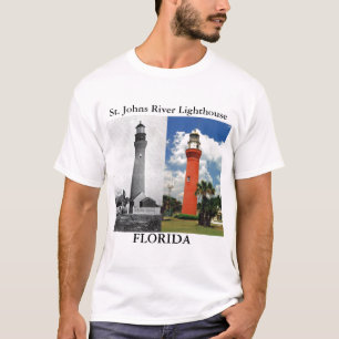 T-shirt Phare de rivière de St Johns, chemise de la
