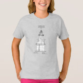 T-shirt Phare de Sabine Bank - Texas - SBD (Devant)