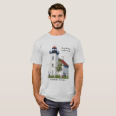 T-shirt Phare de Sand Point Escanaba chemise lumière (Devant entier)
