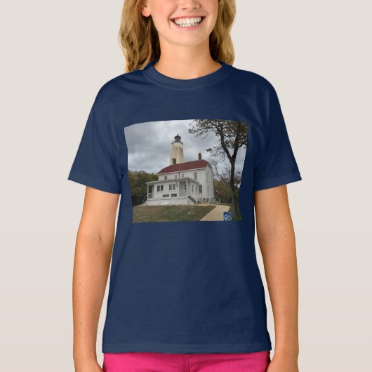 T-shirt Phare de Sandy Hook (Devant)