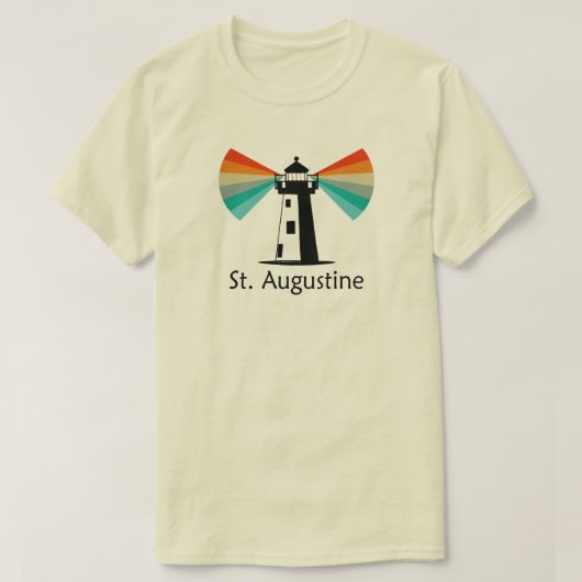 T-shirt Phare de St. Augustine Floride Arc-en-ciel (Design devant)