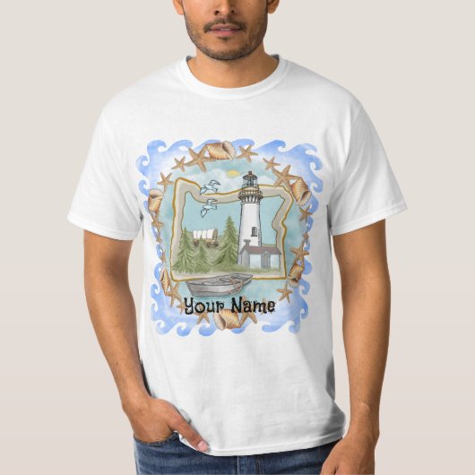 T-shirt Phare d'Oregon Shells (Devant)