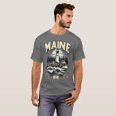 T-shirt Phare du Maine vintage (Devant entier)