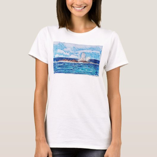 T-shirt Phare en bleu (Devant)