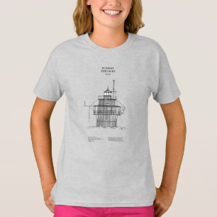 T-shirt Phare lumineux de Duxbury Pier - Massachusetts - S