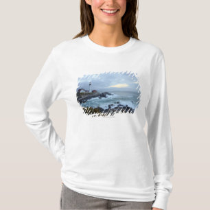 T-shirt Phare principal de Portland au lever de soleil