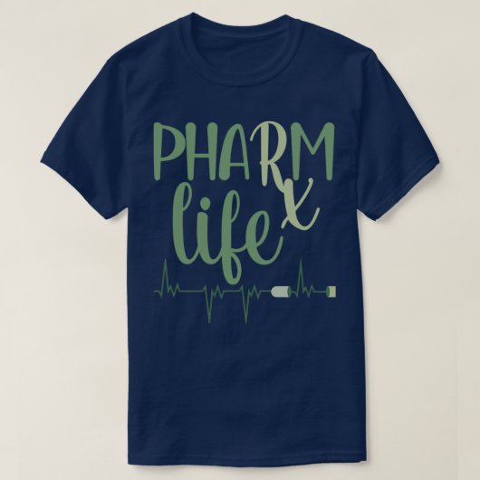 T-shirt Pharm life Vie du pharmacien Rx life (Design devant)
