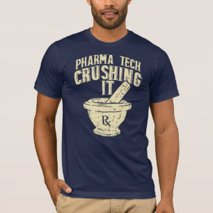 T-shirt Pharma Tech Crusher It Chimiste Nouveauté Cadeau