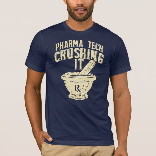 T-shirt Pharma Tech Crusher It Chimiste Nouveauté Cadeau (Devant)