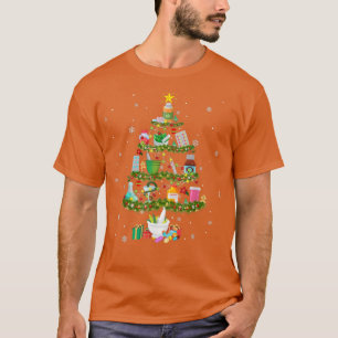 T-shirt Pharmacie Arbre de Noël Médicament Pharmaciste Amu