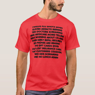 T-shirt Pharmacien 12 jours de Noël