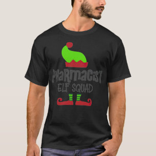 T-shirt Pharmacien de Noël, escouade elf de la pharmacie b